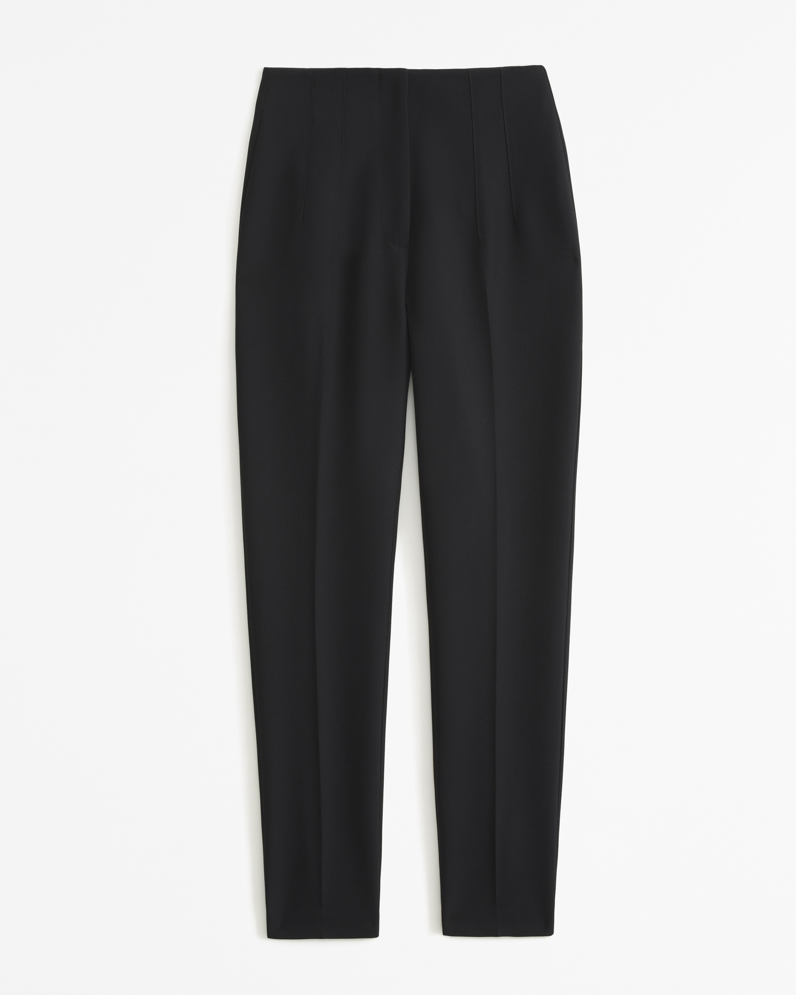 Buy Women Black Regular Fit Solid Casual Trousers Online - 856265