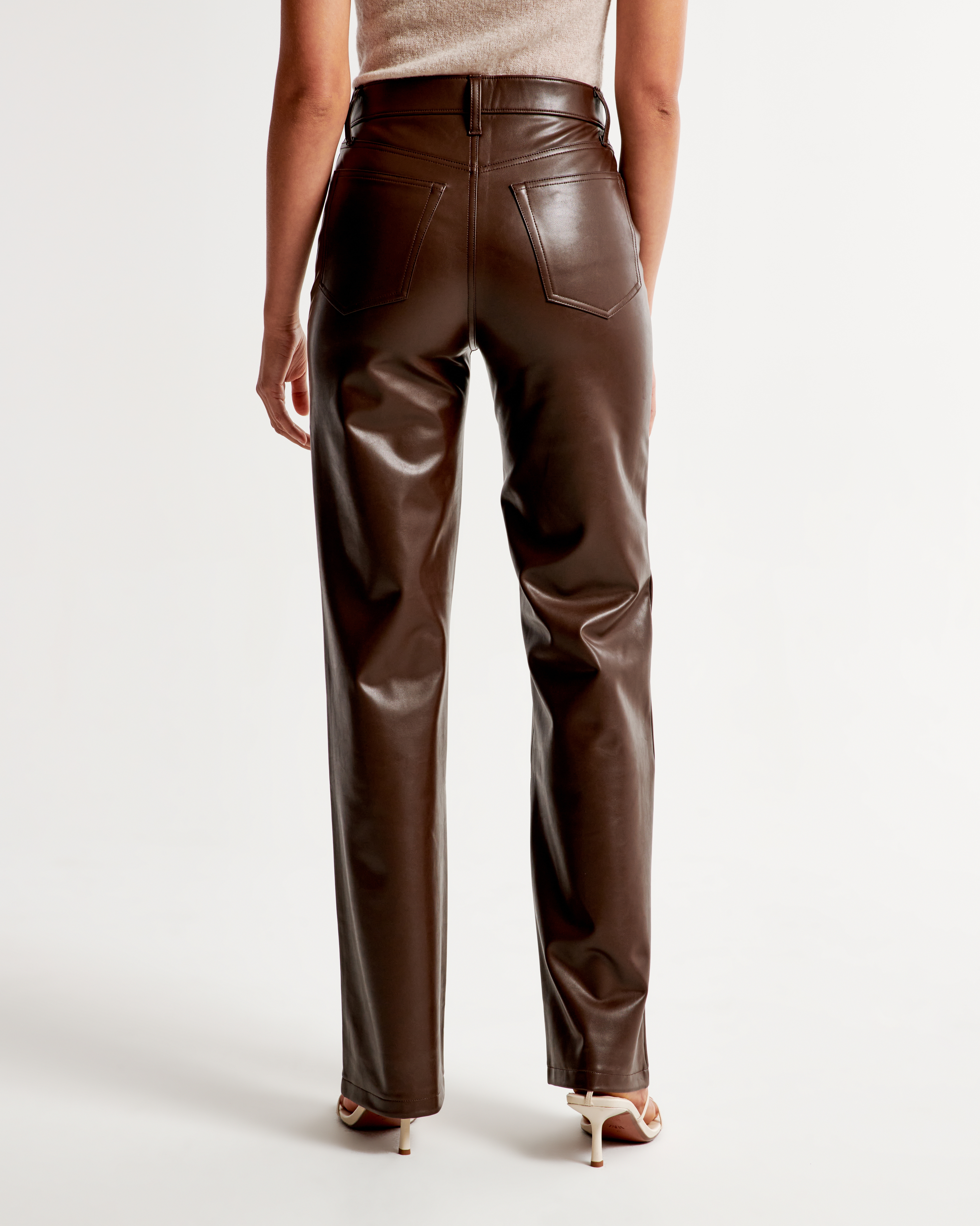 Women's Vegan Leather 90s Relaxed Pant | Women's Bottoms