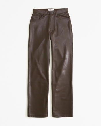 Women's Vegan Leather 90s Relaxed Pant | Women's Clearance ...