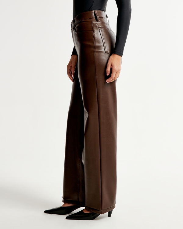 Women's Curve Love Vegan Leather 90s Relaxed Pant | Women's