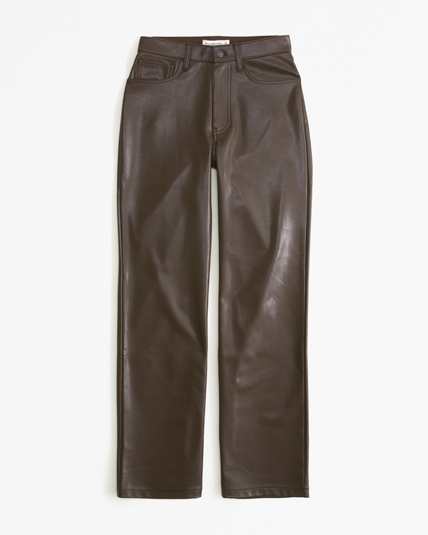 う*お様 archive　leather FLAIRpants　lgb 　gim Women's Curve Love Vegan Leather 90s Relaxed Pant | Women's