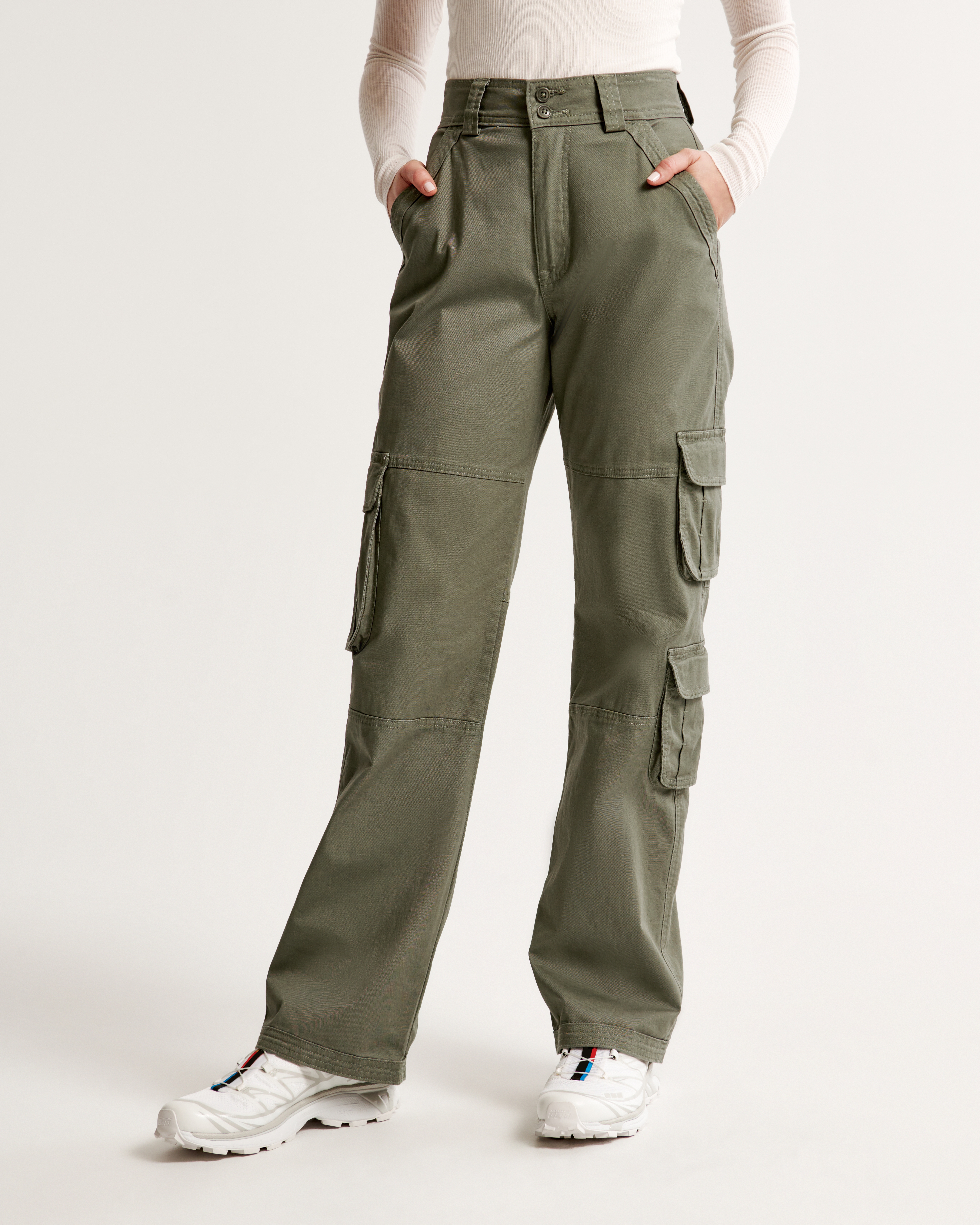 Women s Relaxed Cargo Pant Women s Bottoms Abercrombie