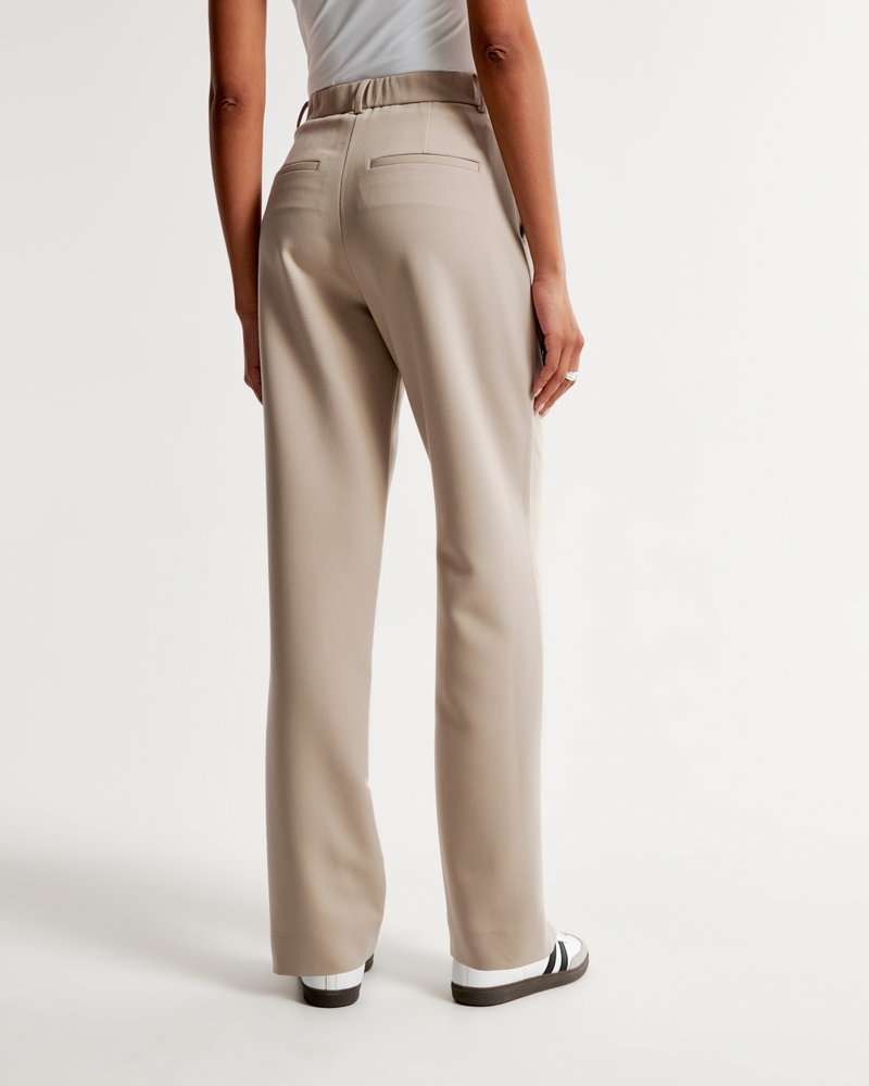 Women's Mid Rise Tailored Straight Pant, Women's Bottoms