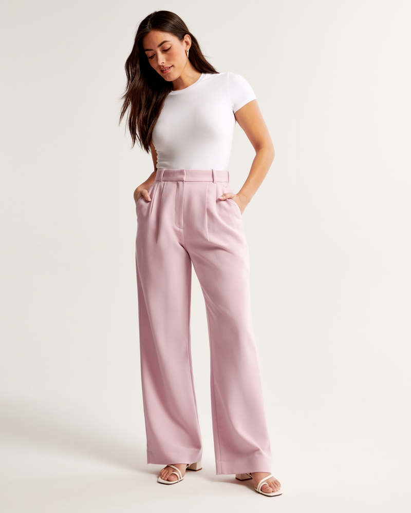 Women's Curve Love A&F Sloane Tailored Pant