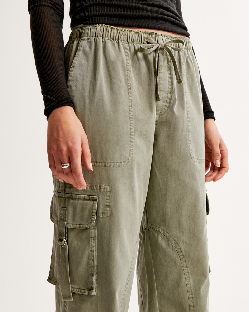 cooki Long Pants for Women Women's Plus Size Khaki Cargo Pants