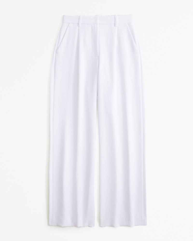 Women's A&F Harper Tailored Premium Crepe Ultra-Wide Leg Pant | Women's ...