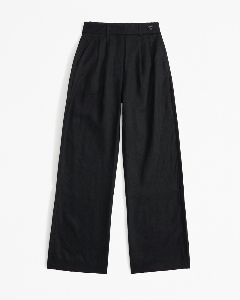 Women's A&F Sloane Tailored Premium Linen Pant | Women's Clearance ...