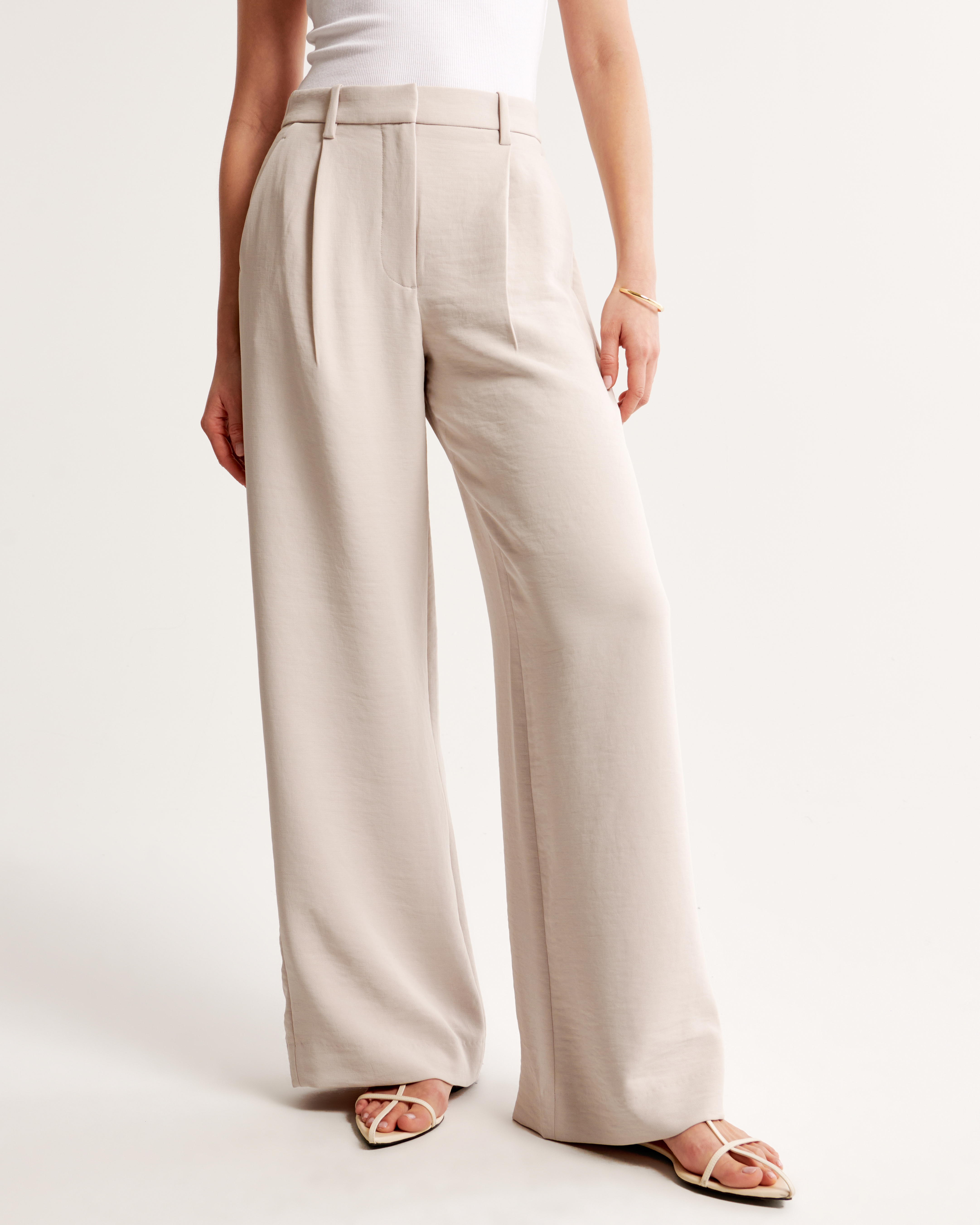 Women's A&F Harper Tailored Premium Crepe Pant | Women's Bottoms