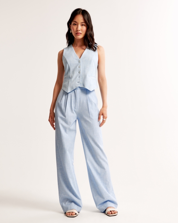 A&F Sloane Tailored Pant, Blue
