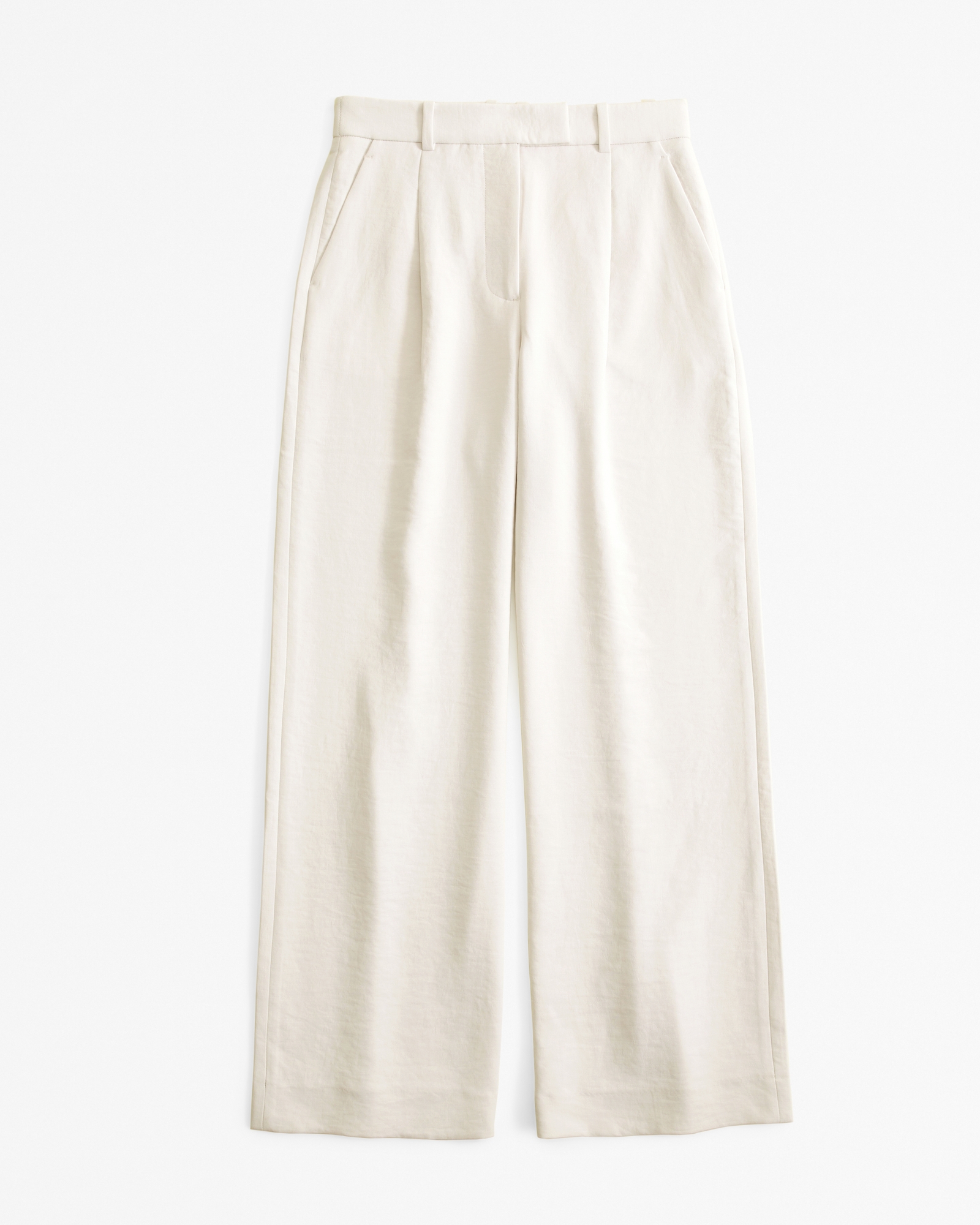 A&F Harper Tailored Premium Crepe Ultra-Wide Leg Pant