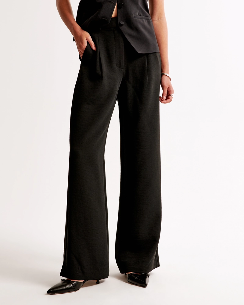 A&F Harper Tailored Premium Crepe Pant