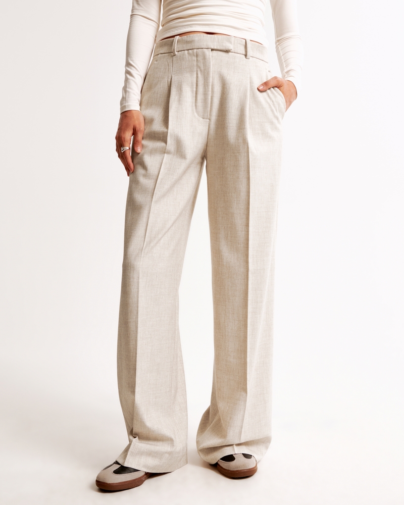 A&F Harper Tailored Ultra-Wide Leg Pant