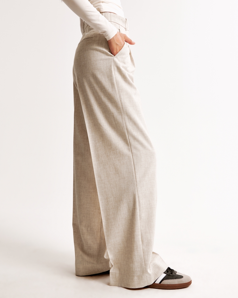 A&F Harper Tailored Ultra-Wide Leg Pant