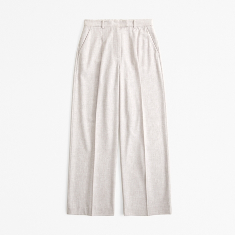Женские брюки Abercrombie & Fitch Curve Love A&F Harper Tailored Ultra Wide Leg Pant