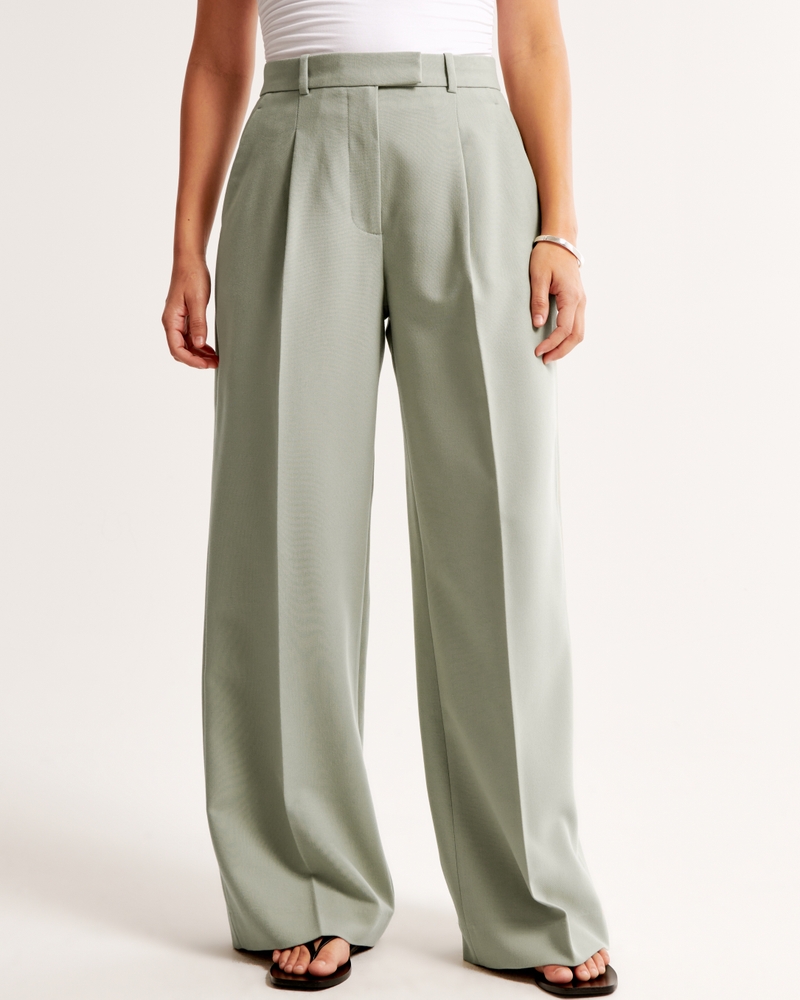 Curve Love A&F Harper Tailored Pant