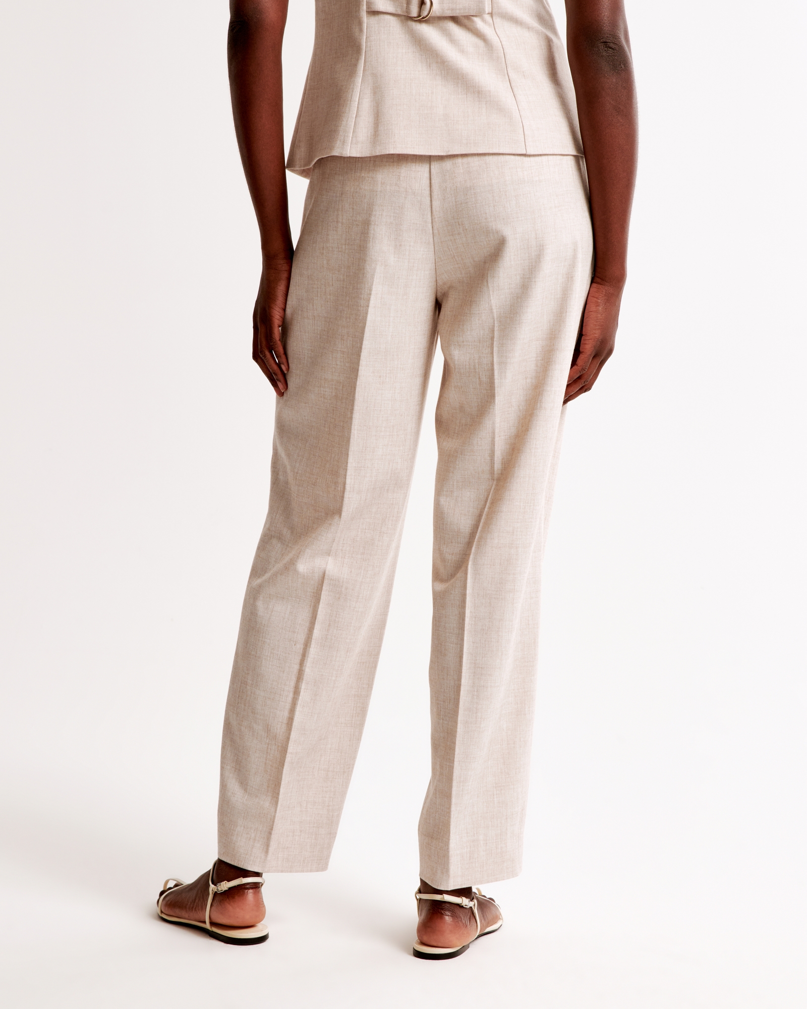 Ankle Grazing Tapered Tailored Pant