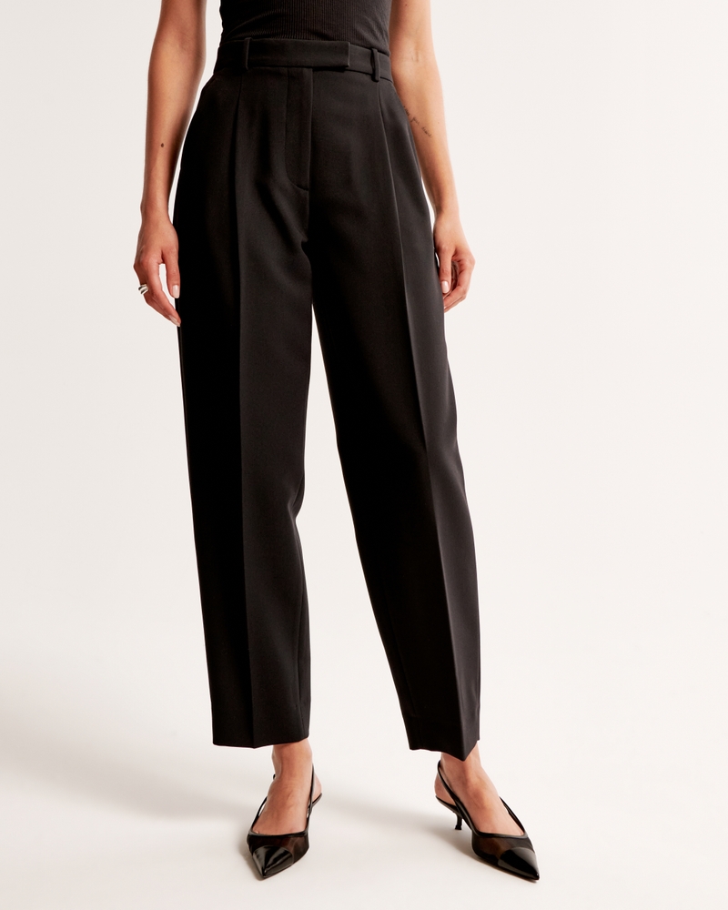 Ankle Grazing Tapered Tailored Pant