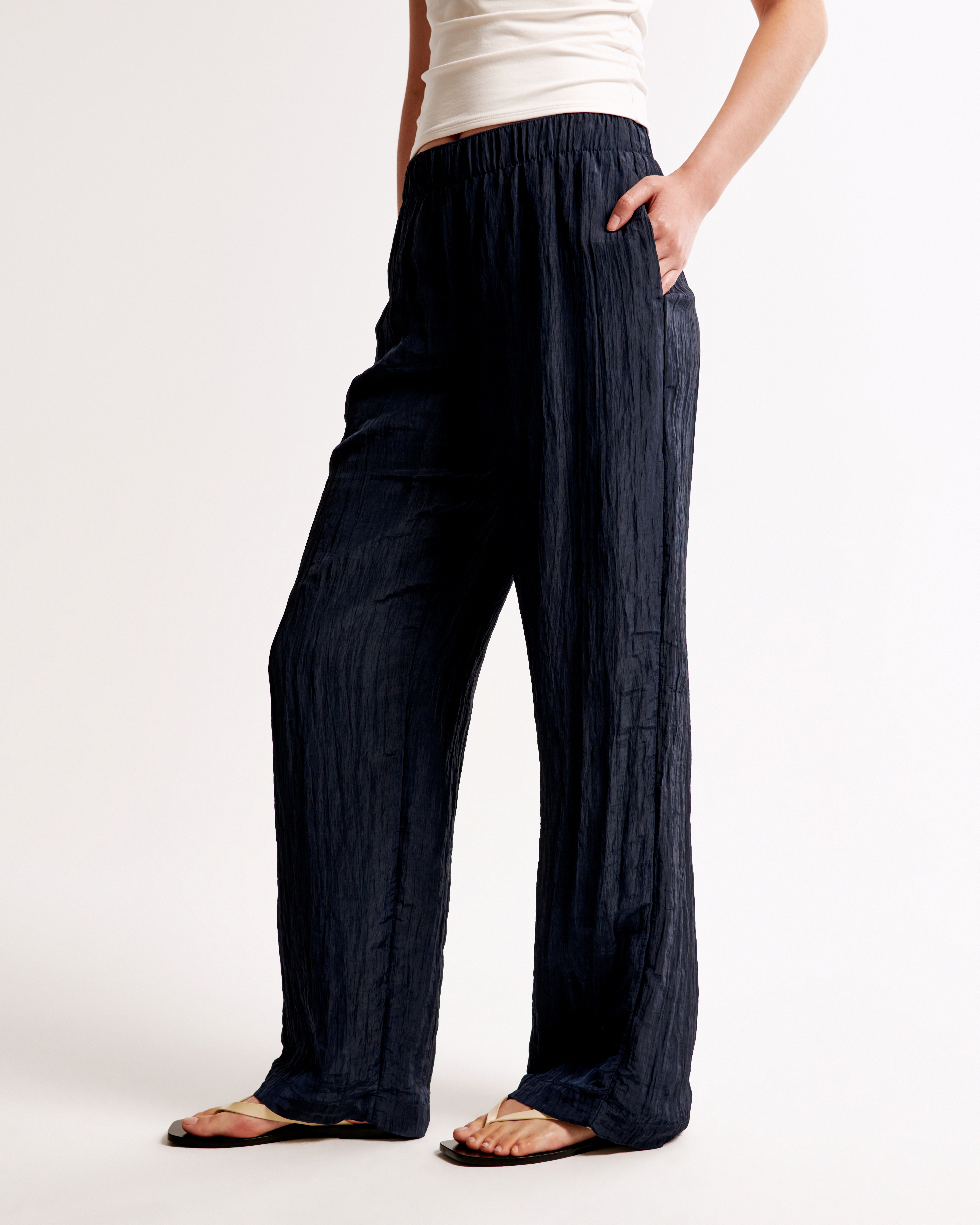 パンツ crinkle crinkle crinkle border pants pattern quilt pants｜BLACK