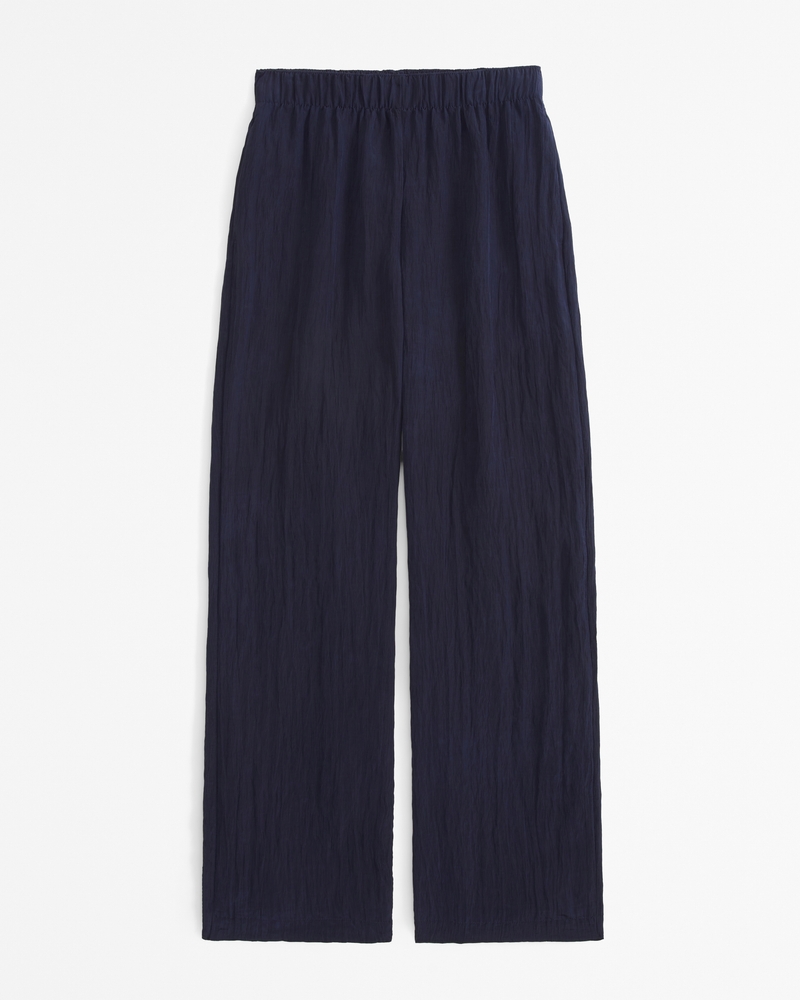 Women's Crinkle Textured Pull-On Pant | Women's Clearance