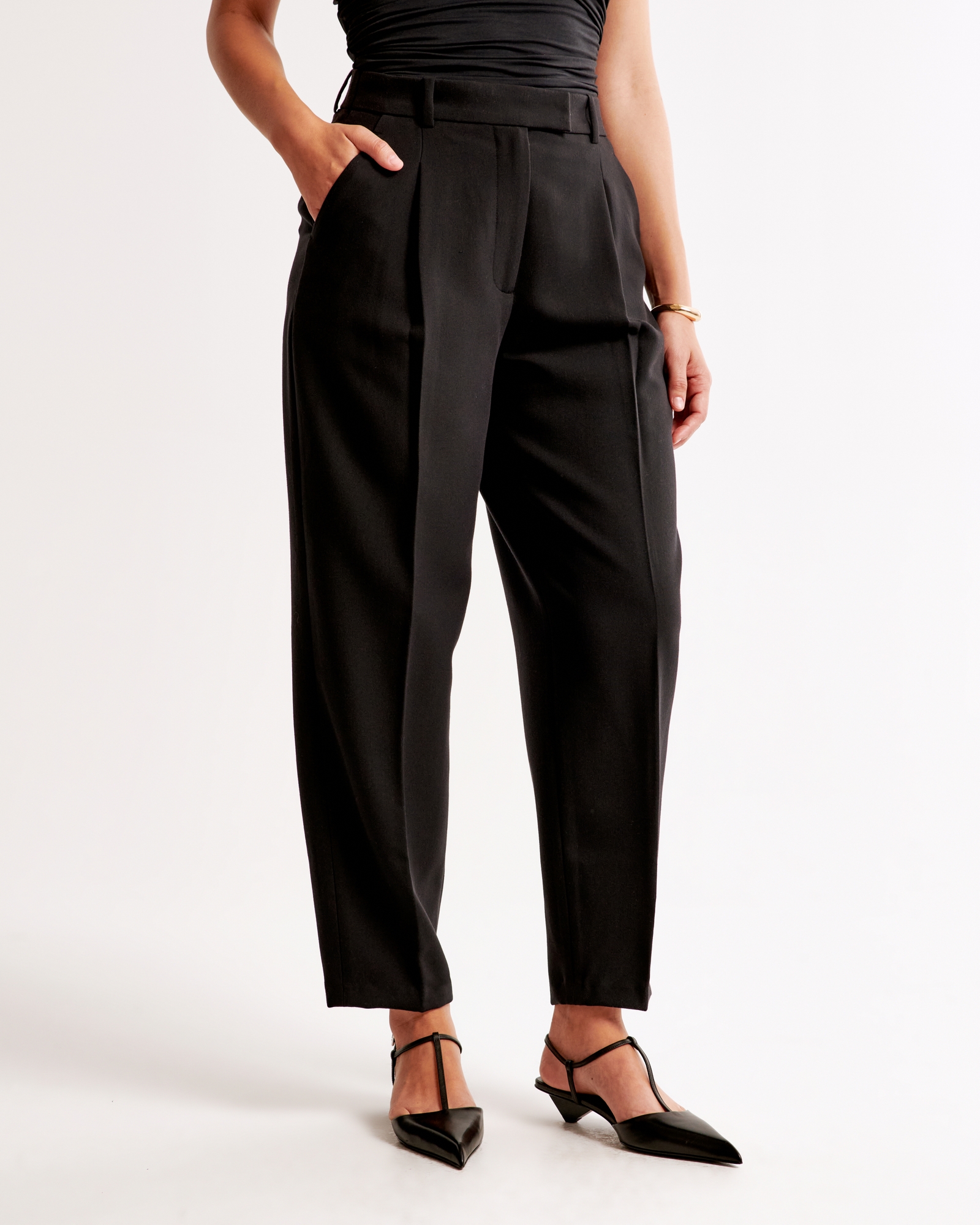 Curve Love Ankle Grazing Tapered Tailored Pant