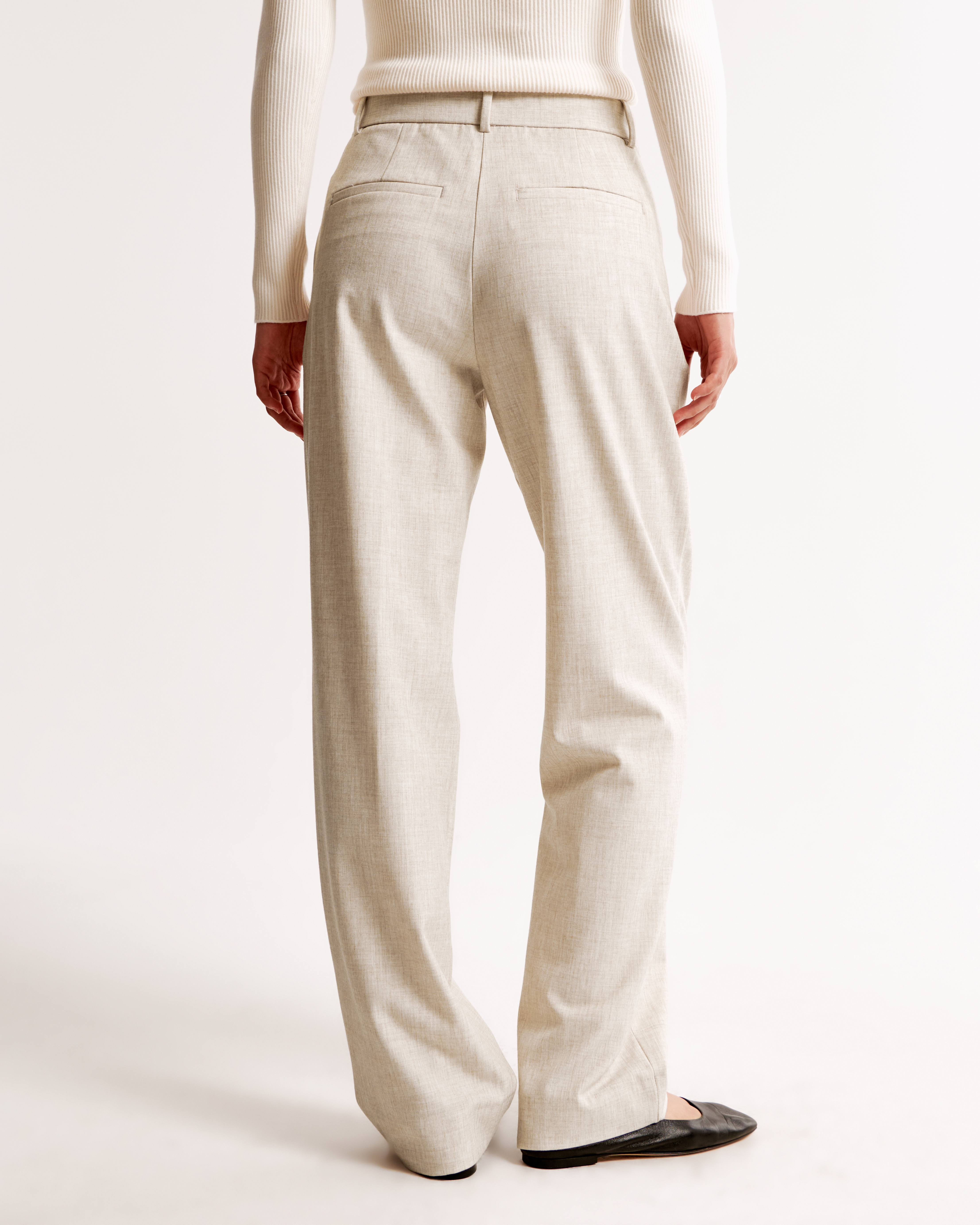 パンツ A FERRETTI Woman Pants Beige 03251620 0081 Trousers oversize in viscose linen stretch | Alberta Ferretti
