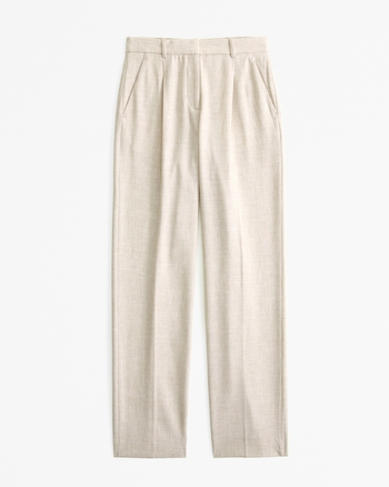 Women's A&F Quinn Tailored Straight Pant | Women's Bottoms