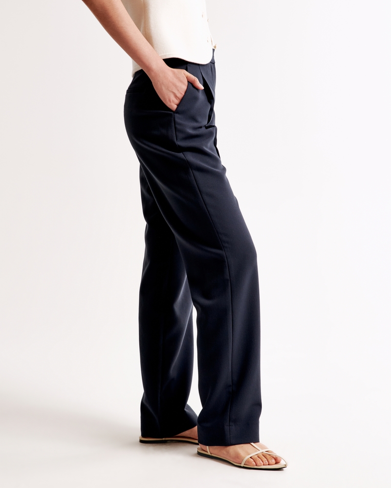 A&F Quinn Tailored Straight Pant