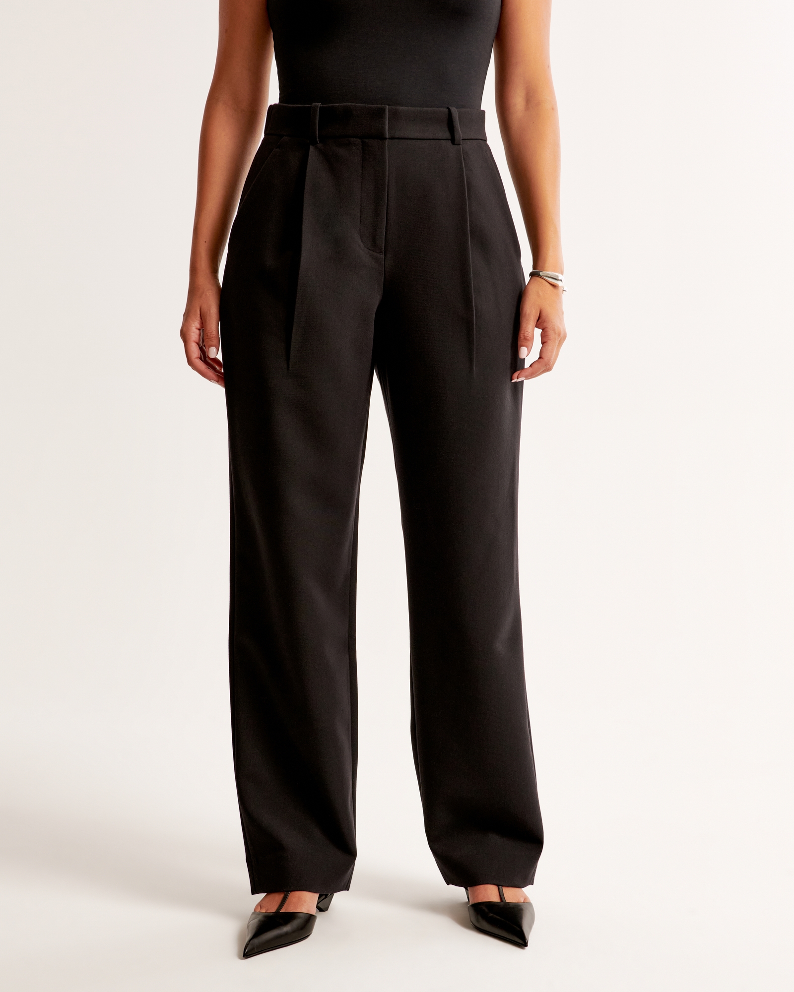 Curve Love A&F Quinn Tailored Pant