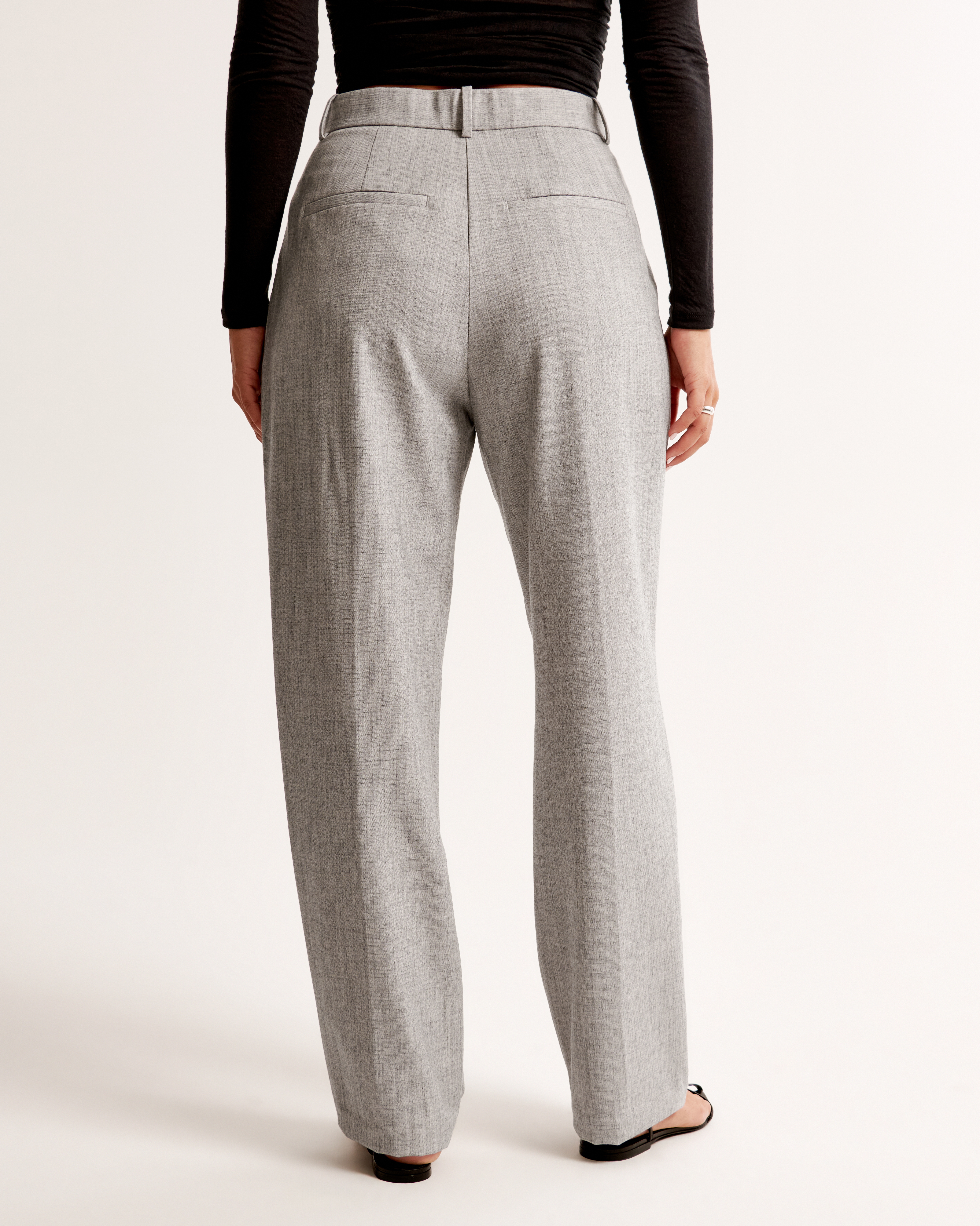 Women's Curve Love A&F Quinn Tailored Straight Pant