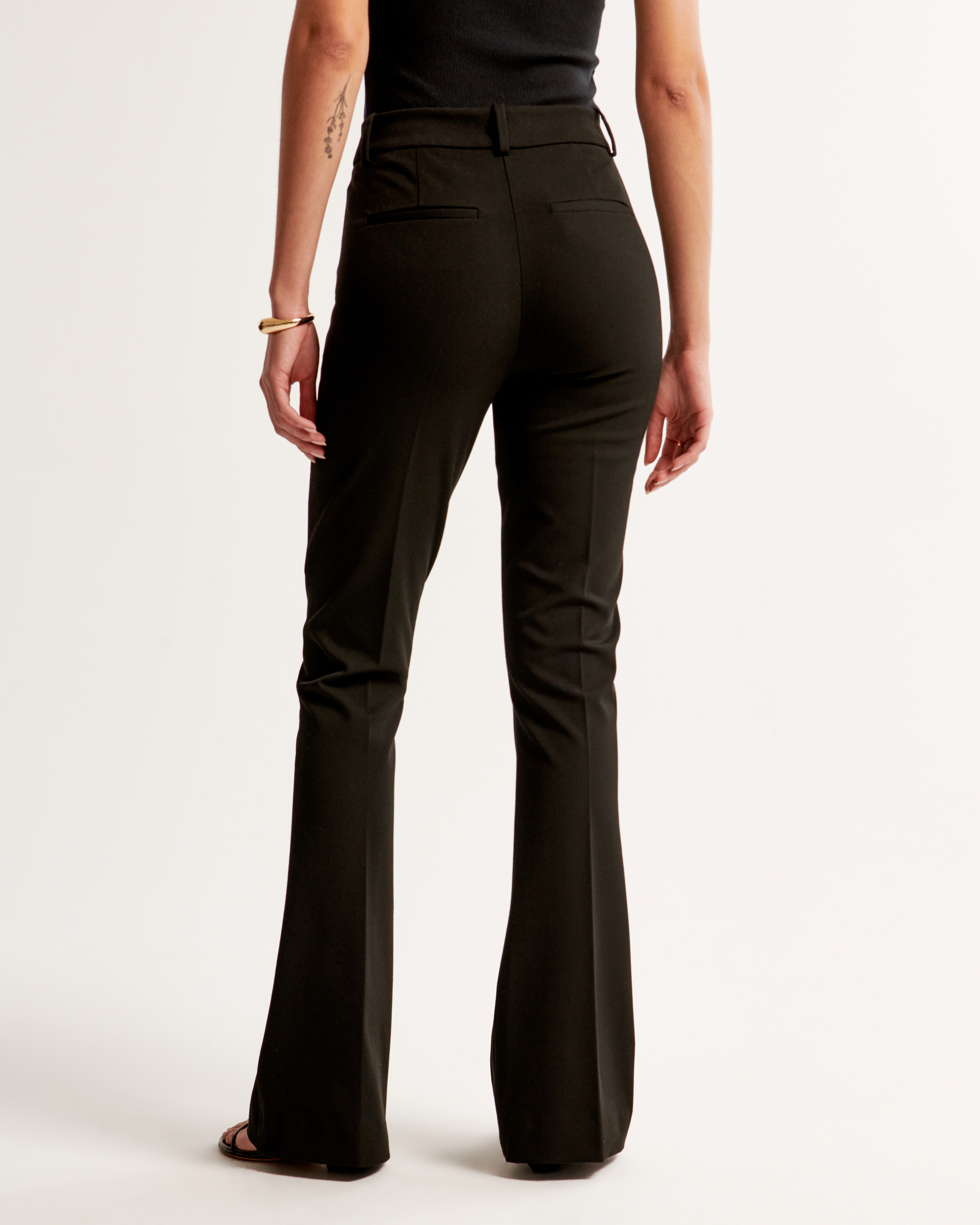 Femme Pantalon evase a taille haute Femme Bas Abercrombie