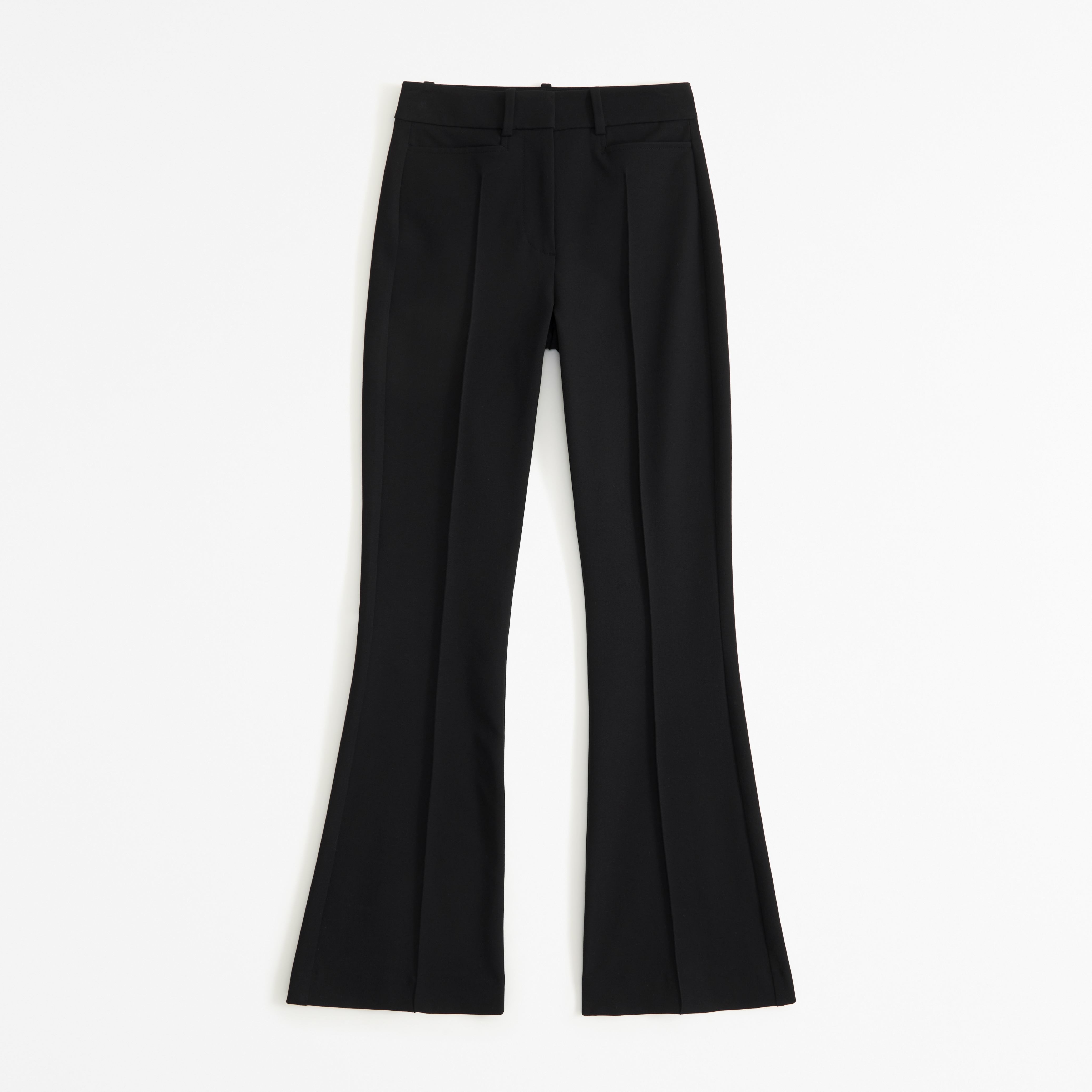 Black fit and flare pants hotsell