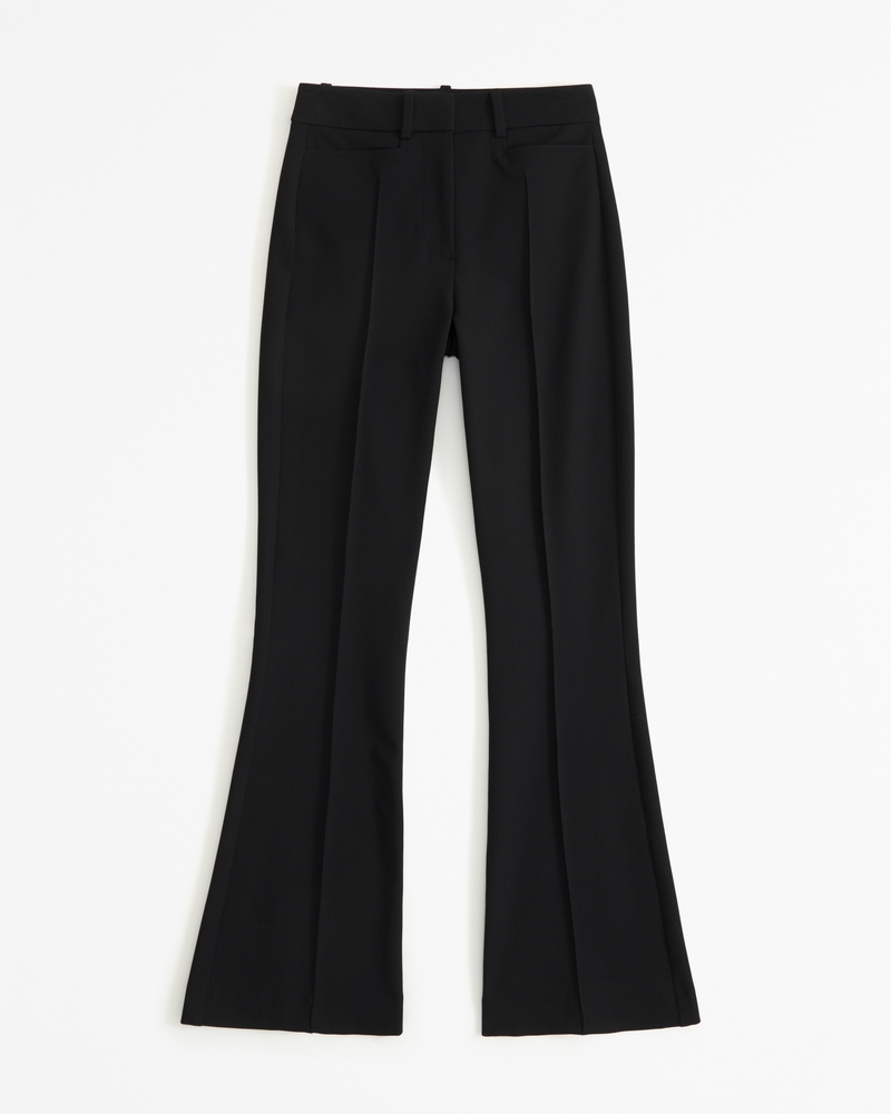 High waisted fit and flare pants hotsell