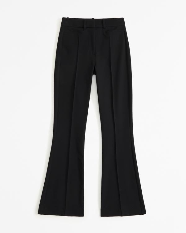Abercrombie & Fitch FLARE - Leggings - Trousers - anthracite/black 