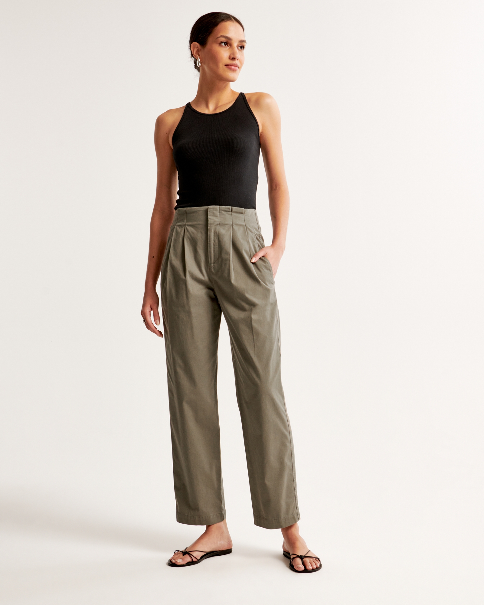 High Rise Tapered Utility Pant