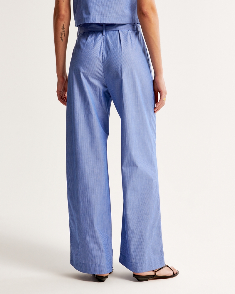 Poplin Wide Leg Pant