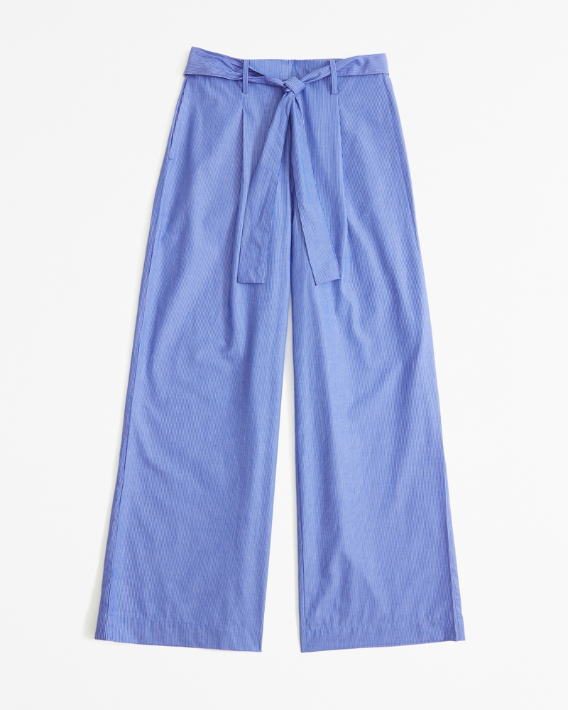Women's Poplin Wide Leg Pant | Women's Clearance | Abercrombie.com