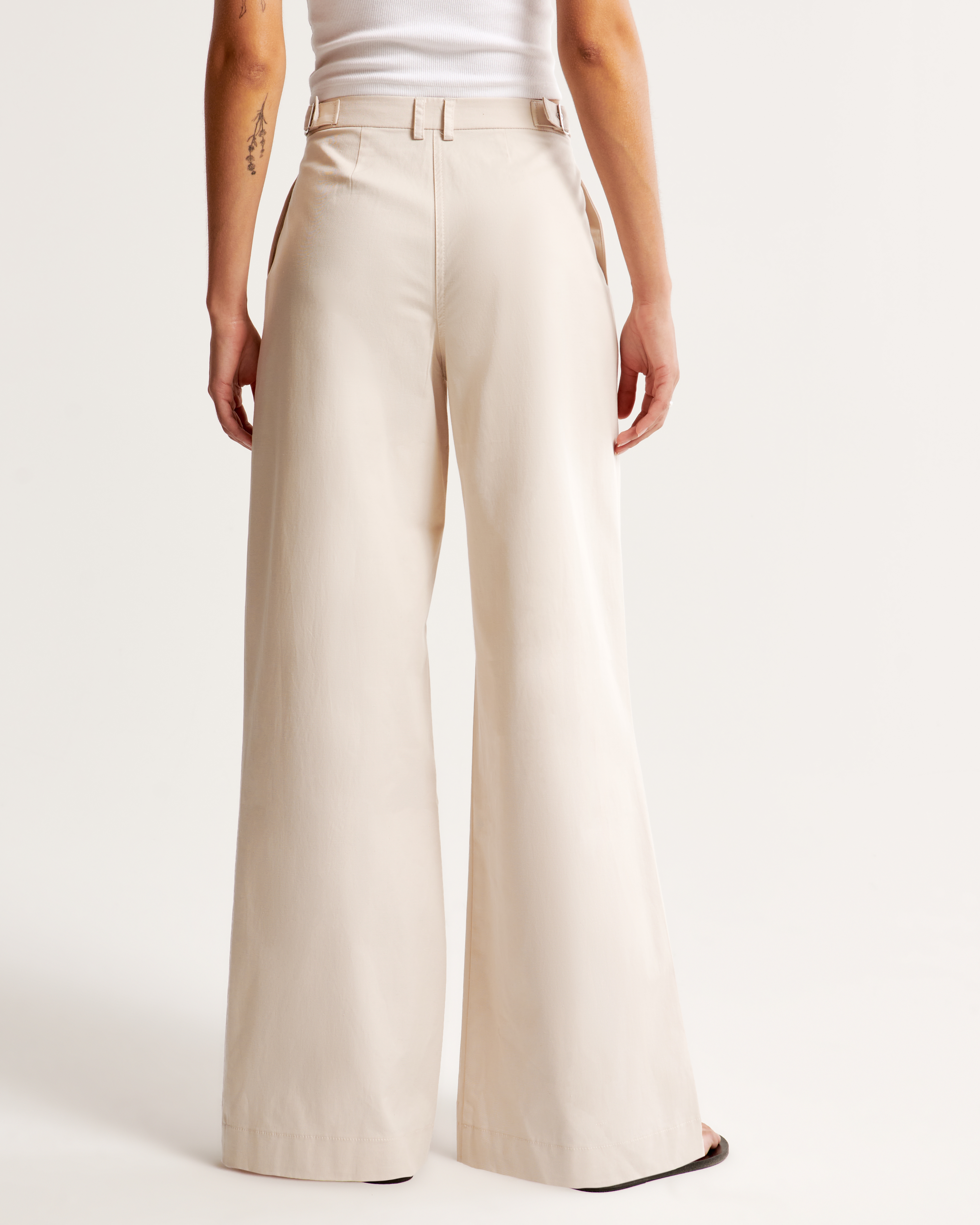 Utility Tailored Wide Leg Pant