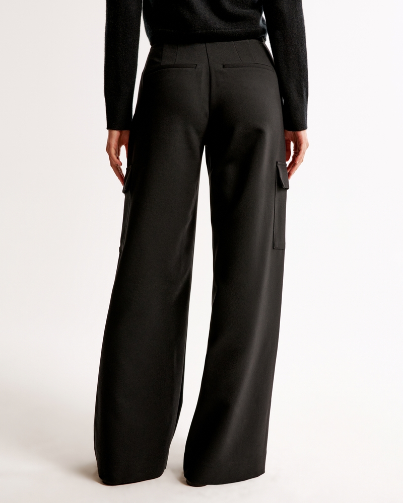A&F Harper Tailored Ultra Wide Leg Cargo Pant