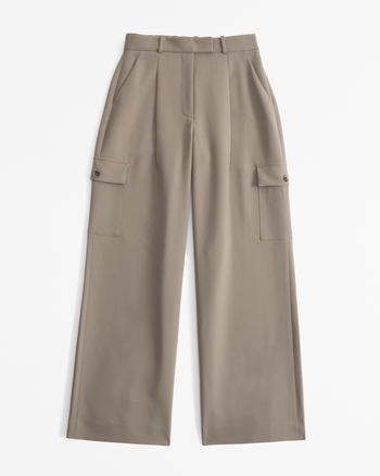 【Anyone more】Hami Cargo Pintuck Wide Pants Hito pintuck cargo pants - SCENERITY | 60% - Asian Fashion