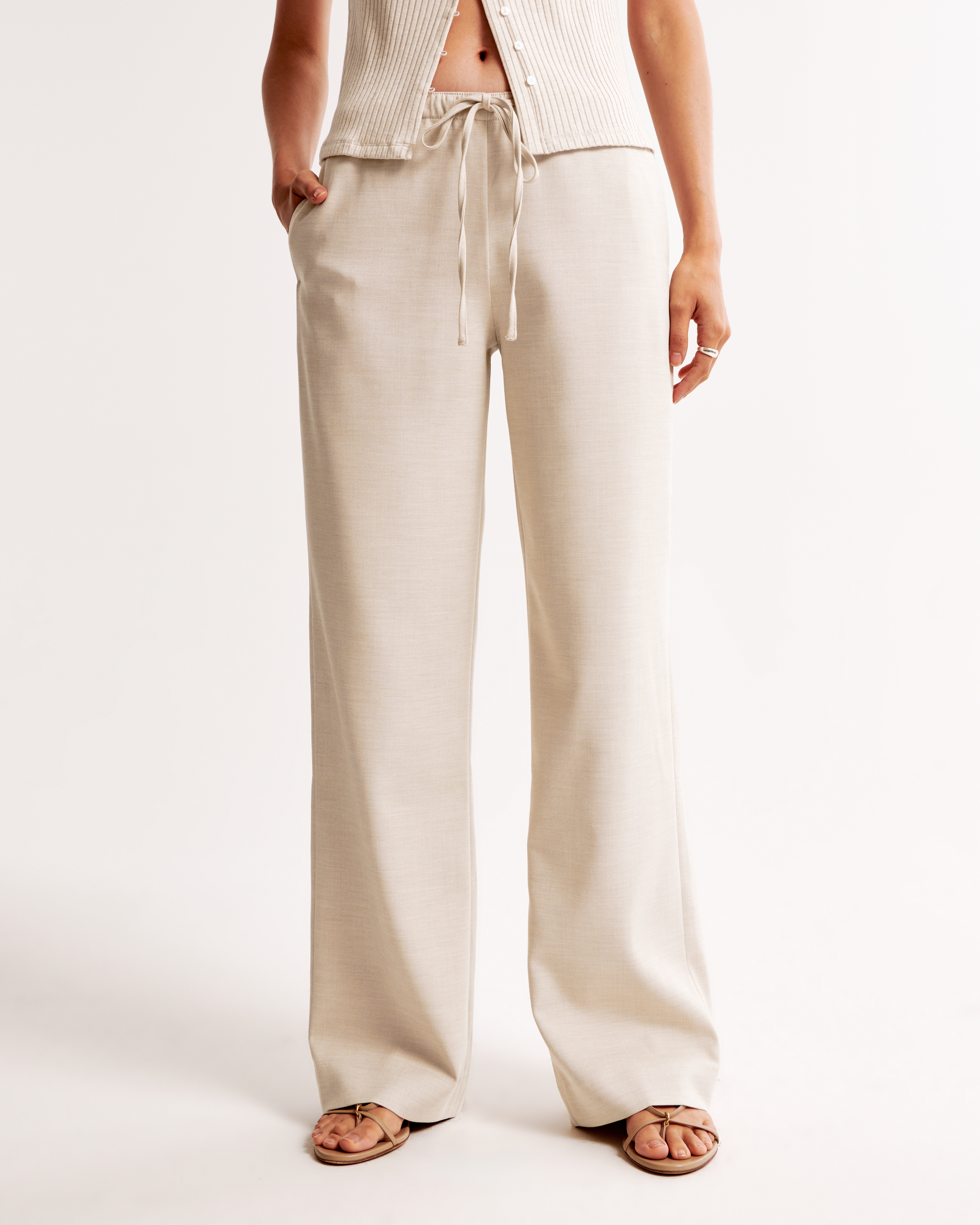 Front pin tuck Half pants – L'AUBE BLANC