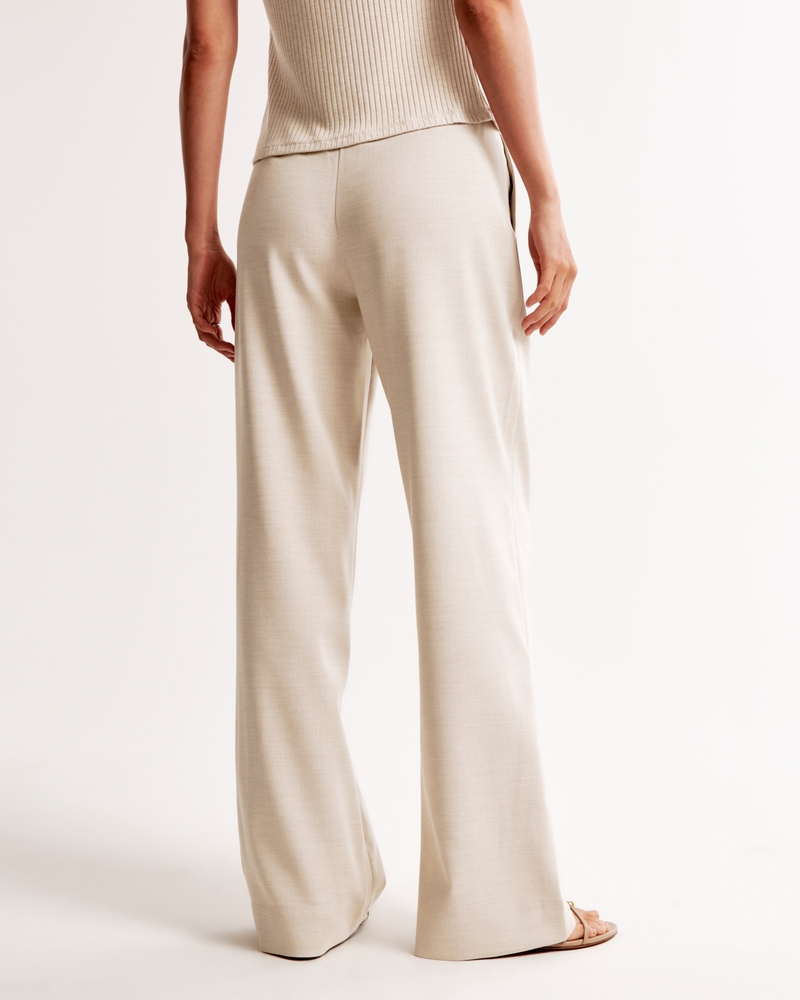 Women's wide leg suit pants 4387