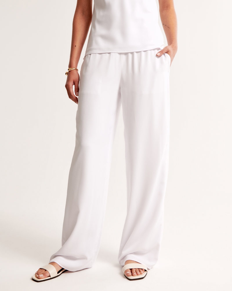 Satin Pull-On Pant