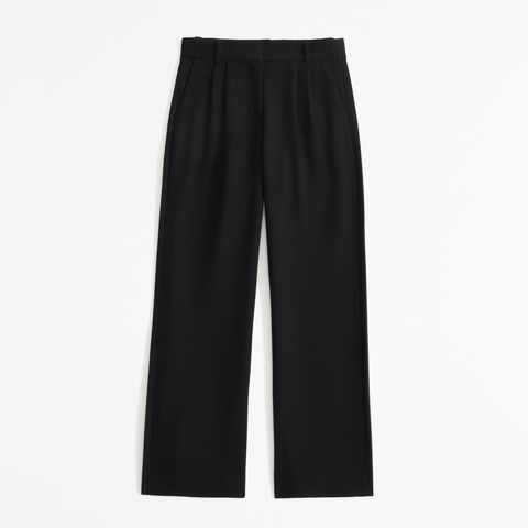 Женские брюки Abercrombie & Fitch A&F Sloane Low Rise Tailored Wide Leg Pant