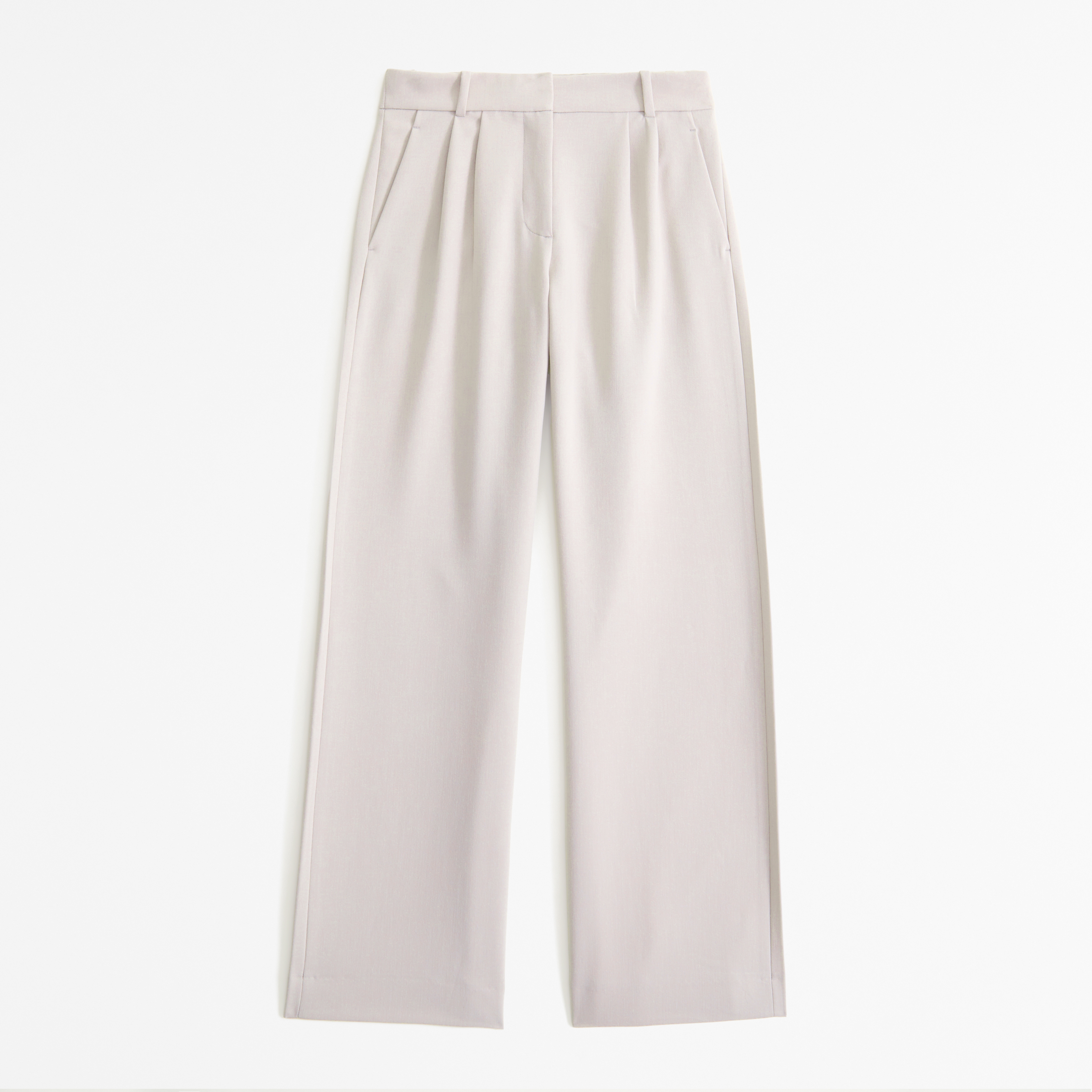Abercrombie & Fitch A&f Sloane Low Rise Tailored Wide Leg Pant In Brown