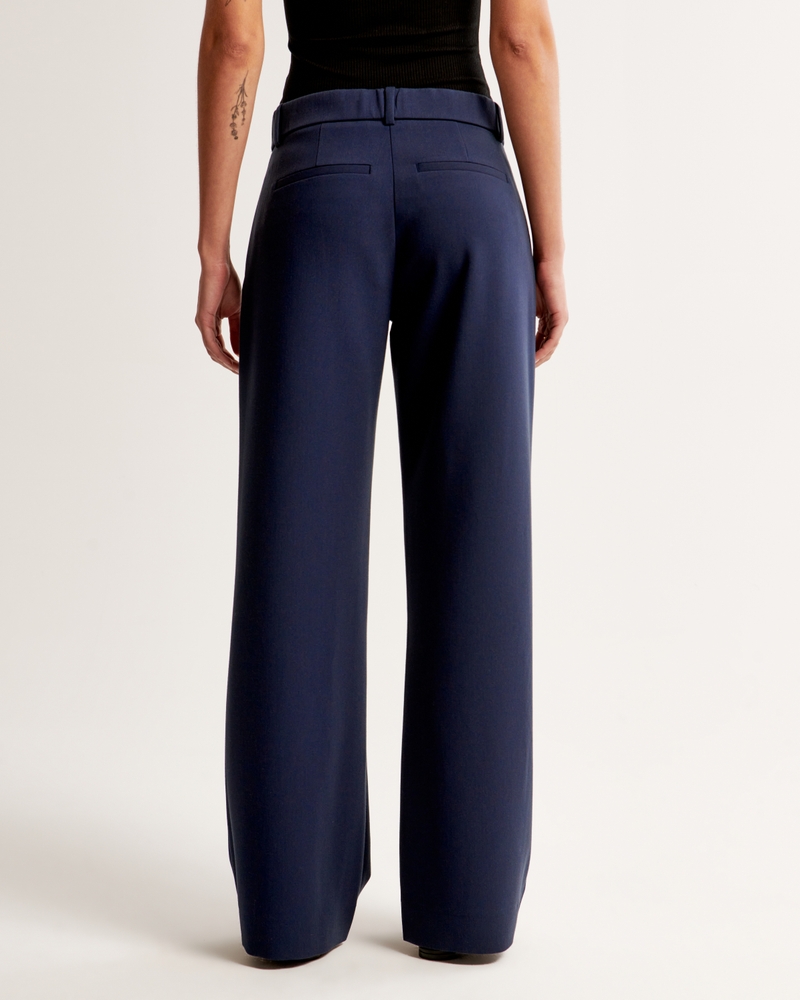 A&F Sloane Low Rise Tailored Wide Leg Pant