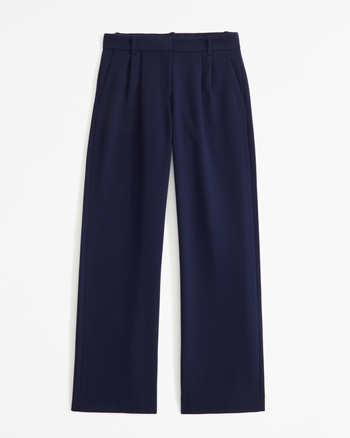 A&F Sloane Low Rise Tailored Wide Leg Pant