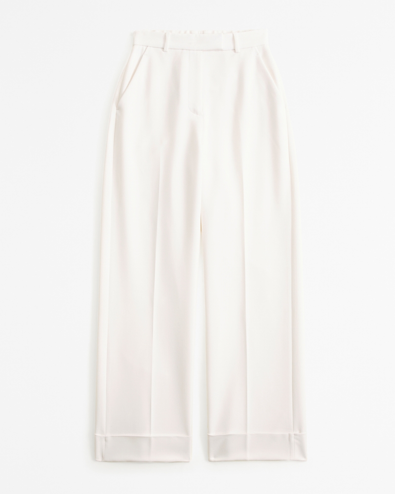 Black Pleat Hem Detail Linen Pant Black Pleat Hem Detail Linen Pant