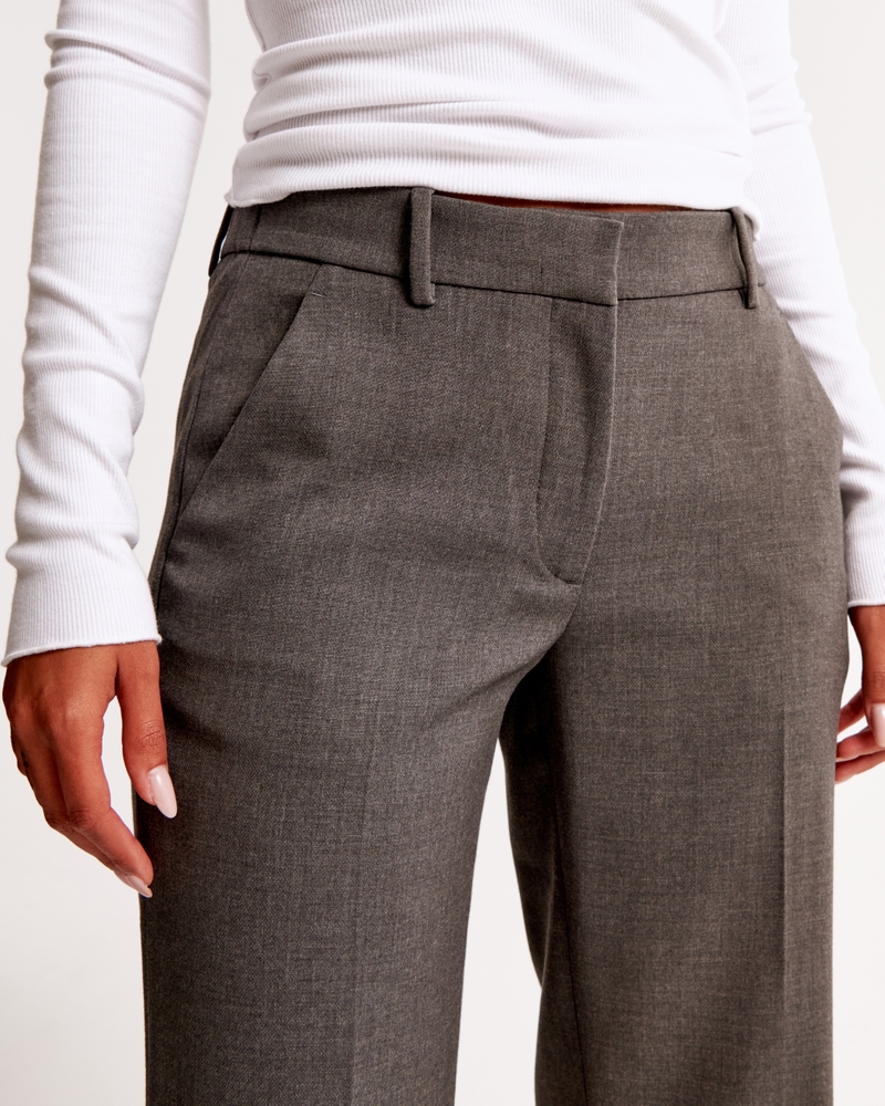 Low Rise Tailored Straight Pant