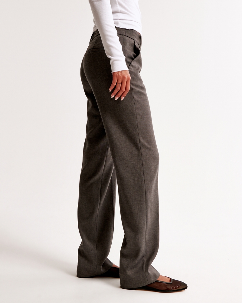 Low Rise Tailored Straight Pant