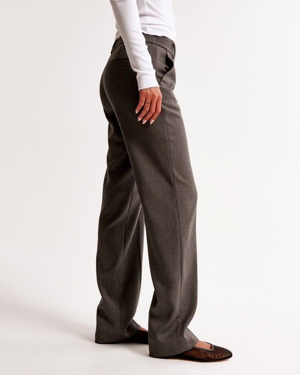 Low Rise Tailored Straight Pant